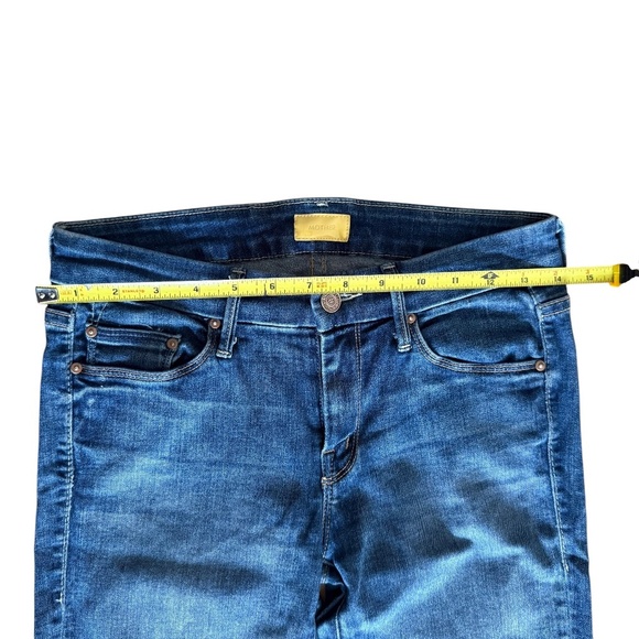 Mother The Looker Ankle Fray Dark Blue Jeans Size 26 - Picture 2 of 9